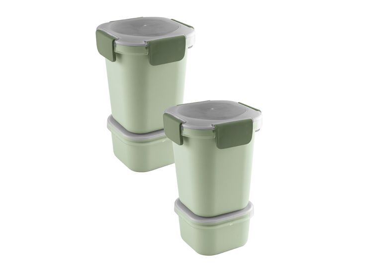 Sunware sigma home Food set van 2 lunchbeker - groen