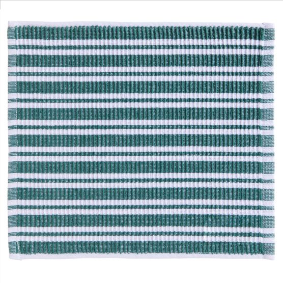 DDDDD Basic Clean 30 x 30 cm 4 gestreepte vaatdoeken - Dark Green