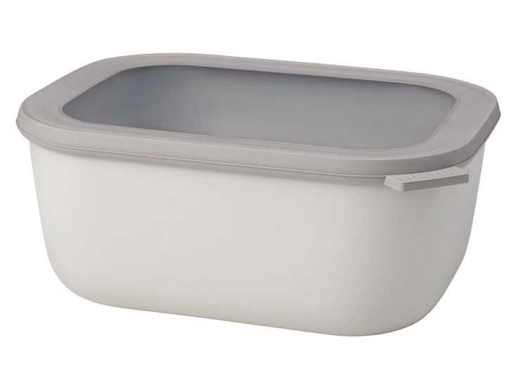 Mepal Cirqula 3000 ml rechthoekige vershouddoos - White