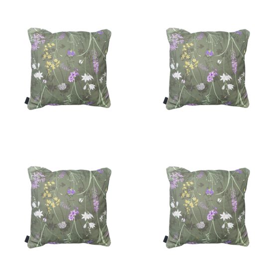 Madison Donna green canvas eco+ Sierkussen - Set van 4