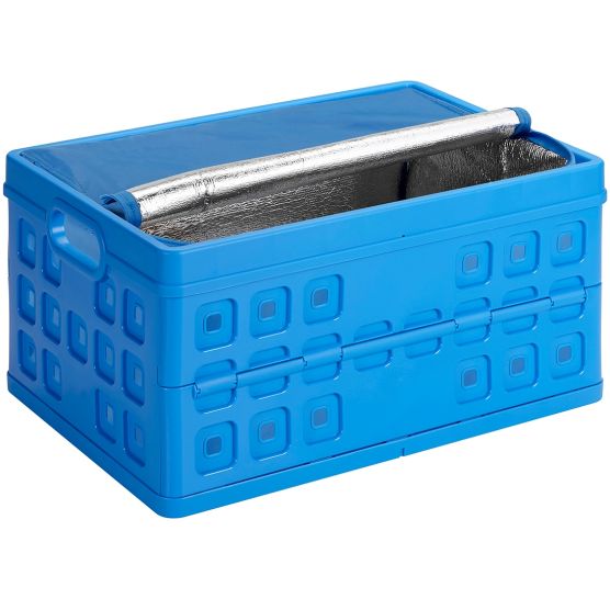 Sunware Square 46 liter vouwkrat met koeltas - Blue