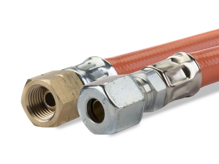 Gimeg 1/4"li x 6/8 mm 40 cm pvc gasslang