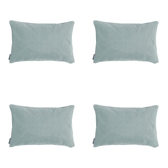 Madison Silver canvas eco+ Sierkussen - Set van 4