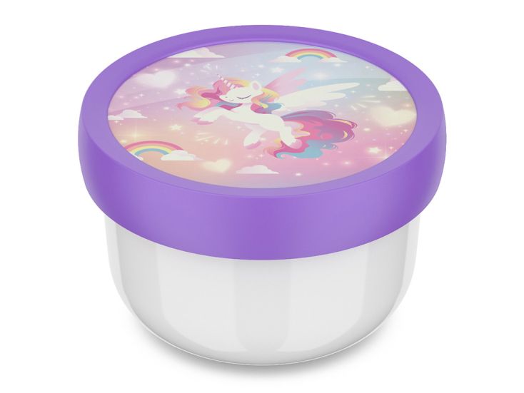 Mepal Campus 300 ml Fruitbox met vorkje - Unicorn Glow