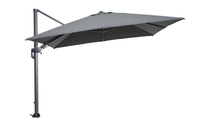 Hawaii parasol - 300x300 cm - carbon black - donker grijs