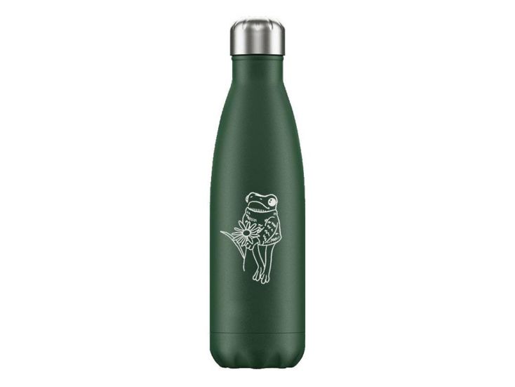 FLASKE 500 ml RVS drinkfles - Flower Frog