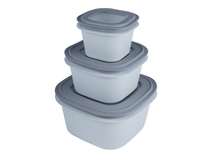Sunware Sigma home 3-delige vershoudbakjes set - Blue