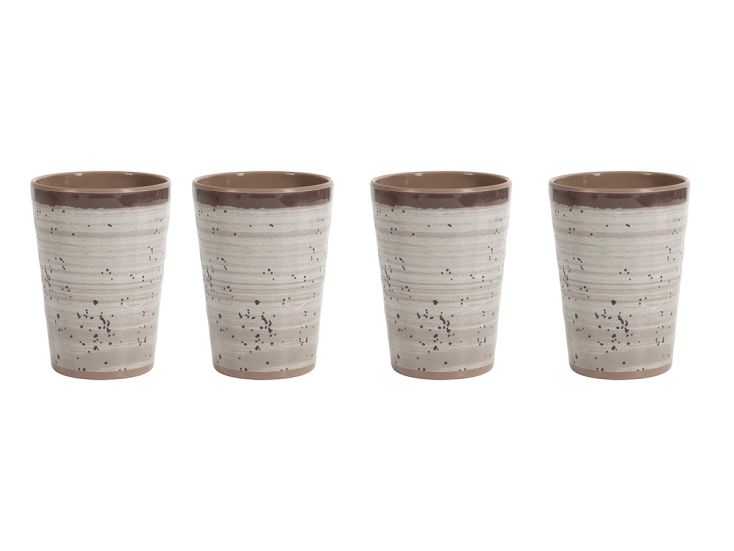 Bo-Camp Halo set van 4 melamine bekers - Beige