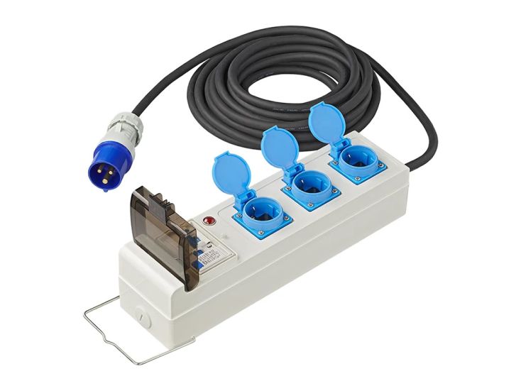 ProPlus 3 x 2,5mm² tent stekkerdoos met MCCB en ALS - 20 meter