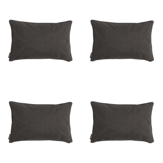 Madison Dark  canvas eco+ Sierkussen - Set van 4