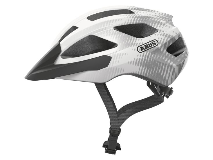 Abus Macator White Silver fietshelm