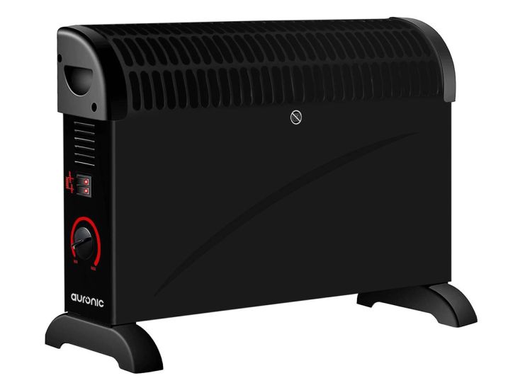 Auronic 2000 watt elektrische convectorkachel - Black