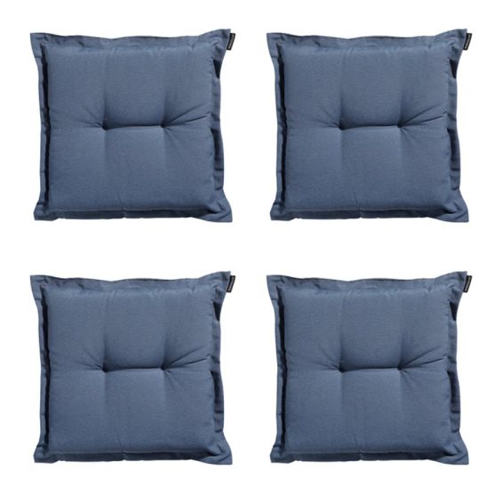 Madison Panama safier blue Zitkussen - Set van 4