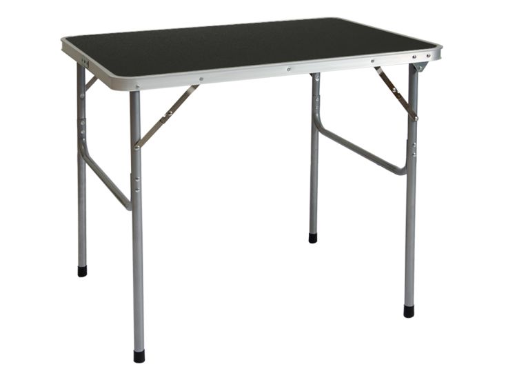 AMANKA 80x60 antraciet aluminium kampeertafel