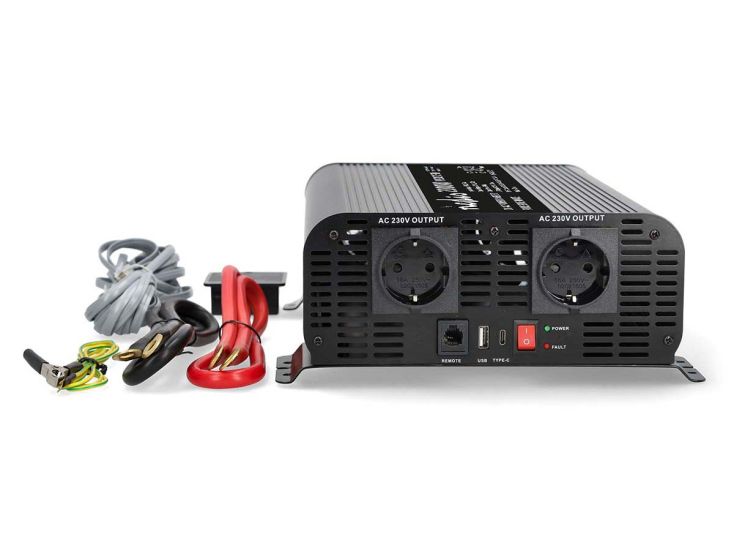 Nedis PIP200012FBK Pure Sinusgolf Omvormer