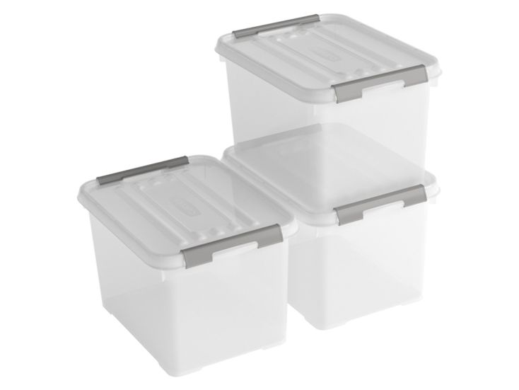 Curver Handy+ 20 liter opbergbox met deksel - 3 stuks