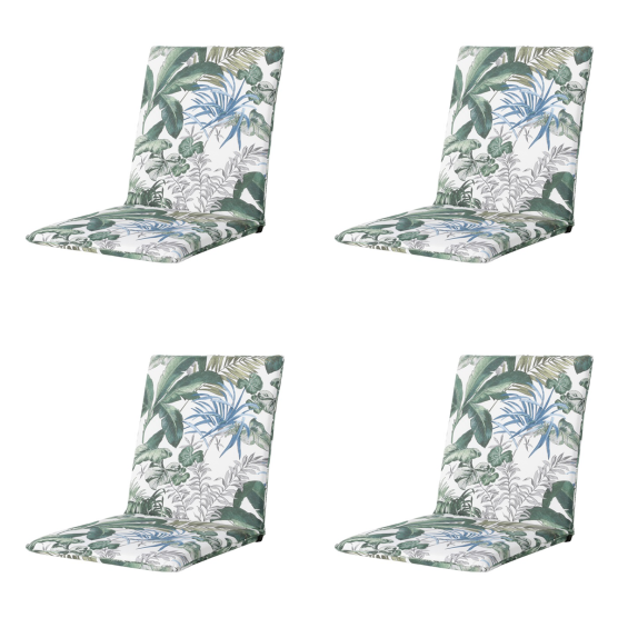 Madison Bliss blue Stapelstoelkussen - Set van 4