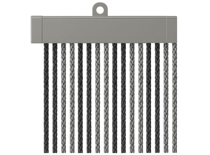 Arisol koordgordijn 190 x 60 - anthracite/grey