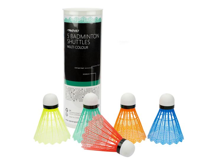 Avento 5 Colour badminton shuttles