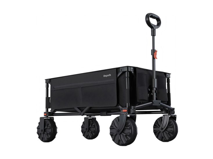 LifeGoods 135L bolderkar - Black