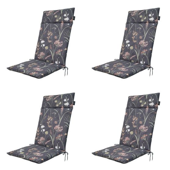 Madison Donna  canvas eco+ Tuinstoelkussen - Set van 4