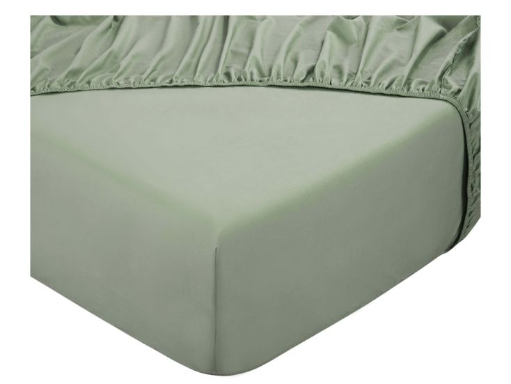 DoubleDry Home 140 x 200 cm hoeslaken - oud groen