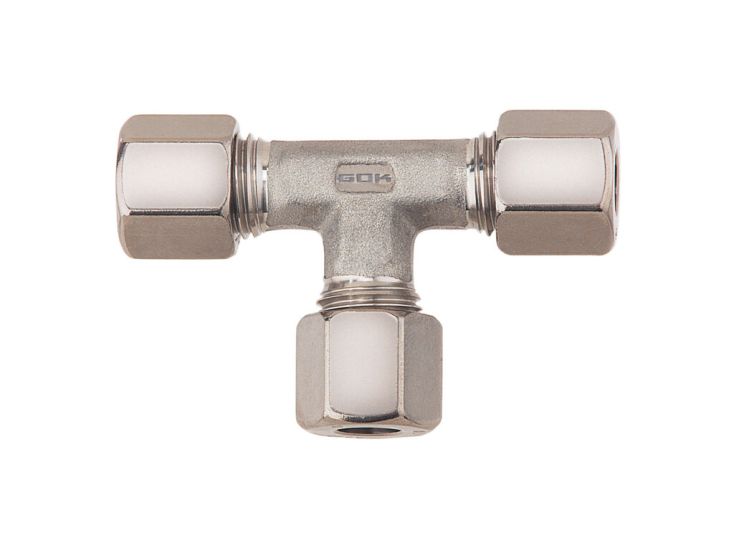 Gimeg staal T-stuk - 12 x 12 x 12 mm