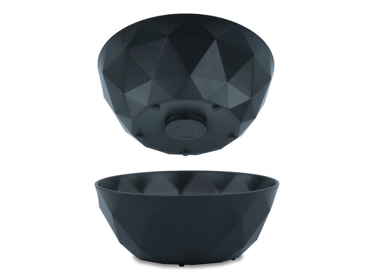 Silwy ⌀16 cm set van 2 Magnetische kunststof kommen - Grey