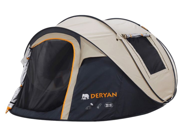 Deryan 4P Pop-Up tent – Sand