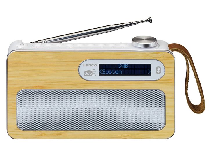 Lenco PDR-040BAMBOOWH DAB+/FM radio
