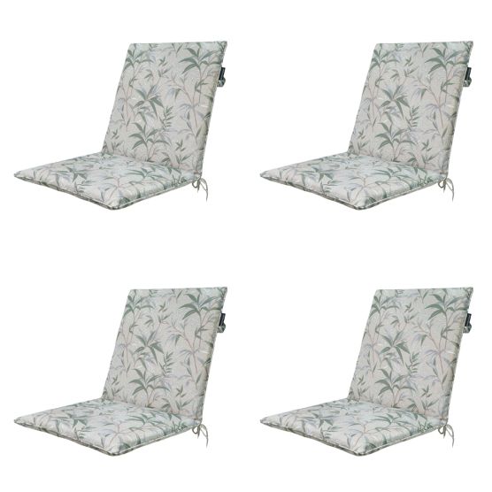 Madison Palma natural Stapelstoelkussen - Set van 4