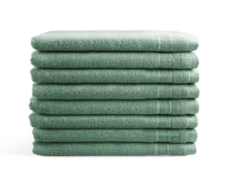 DoubleLife 16 x 21 cm set van 8 washandjes - groen