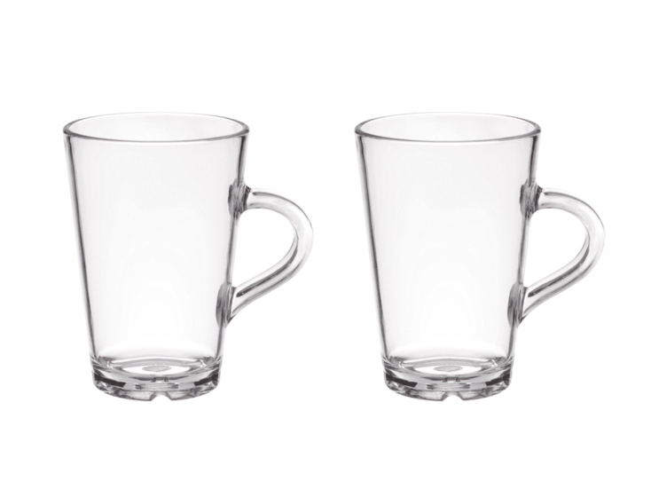 By Caryl 295 ml set van 2 kunststof theeglazen