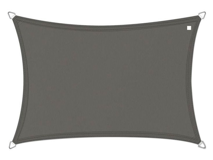 Buitenkado 2.5x4 waterdicht schaduwdoek - antracite