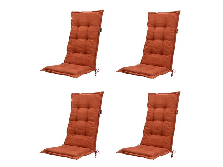 Madison Basic terra Tuinstoelkussen - Set van 4