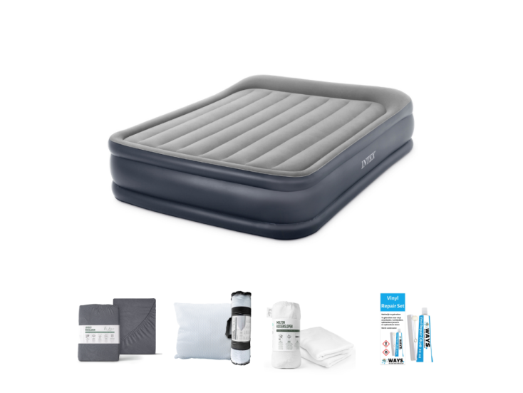 Intex Deluxe 203 x 152 cm Luchtbedset - 5-delig