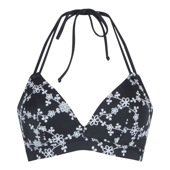 LingaDore 6507TB zwarte voogevormde triangel bikini top
