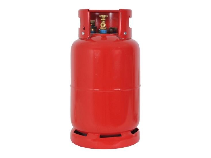 Badé stalen LPG tank met knie koppeling - 27 liter