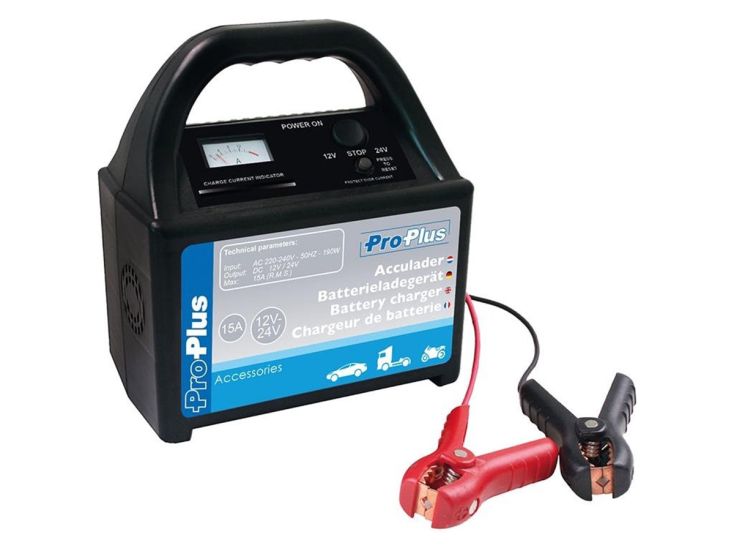 ProPlus  12V/24 volt acculader - 15 ampere
