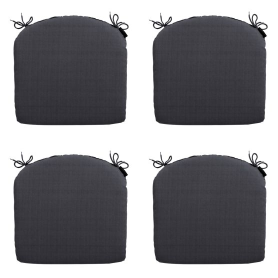 Madison Basic black Zitkussen - Set van 4