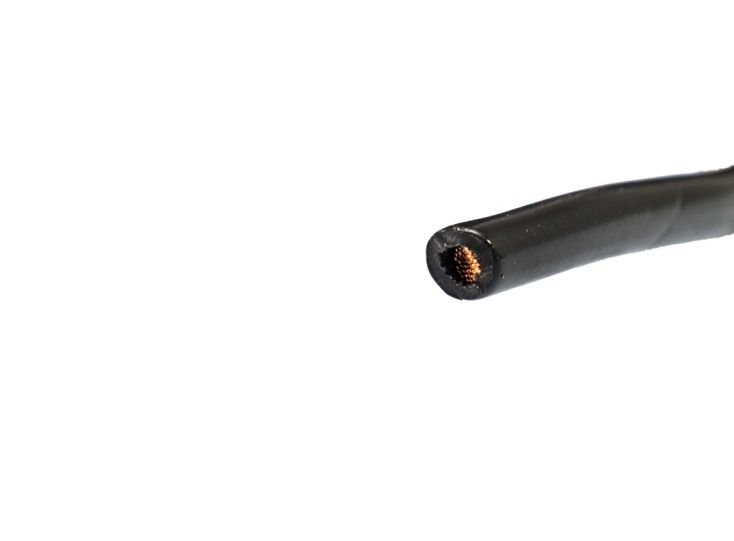 BBA - PVC enkel aderige 2,5 mm² kabel - black