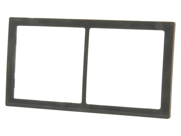 BBA 2-vak afdekraam hoogglans - grey