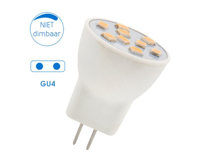 BBA GU4 12VDC 1.2W Led - 2 stuks