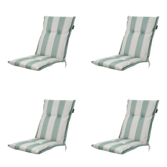 Madison Banda kaki Tuinstoelkussen - Set van 4