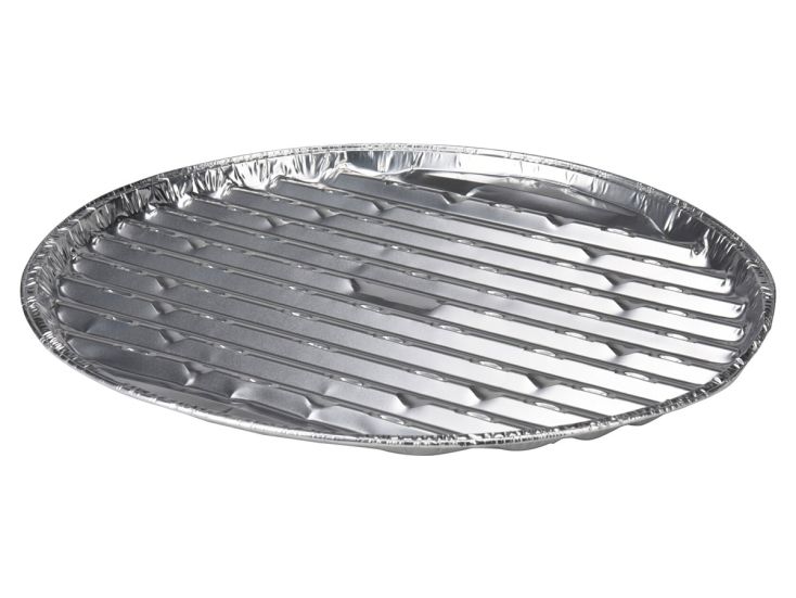 BBQ Ø 35 cm aluminium grillschaal - 3 stuks