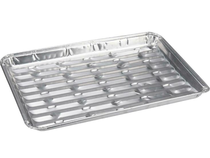 BBQ 24 x 16 x 1.5 cm aluminium grilschaal - 4 stuks