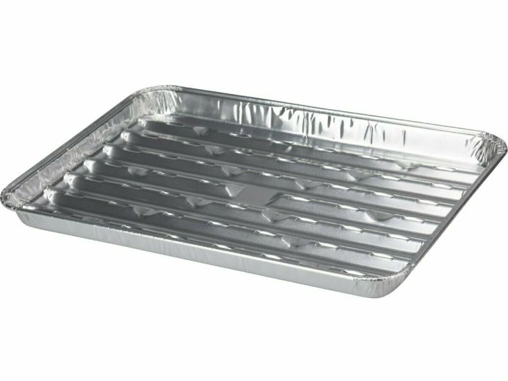 BBQ 34 x 23 x 2,5 cm aluminium grillschaal - 4 stuks