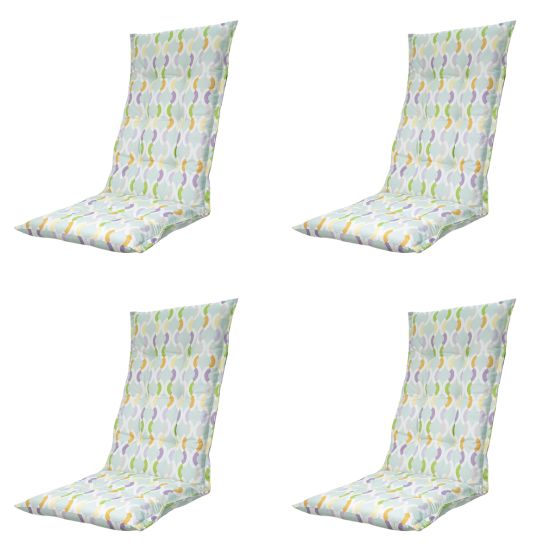 Madison Trivia mint Tuinstoelkussen - Set van 4