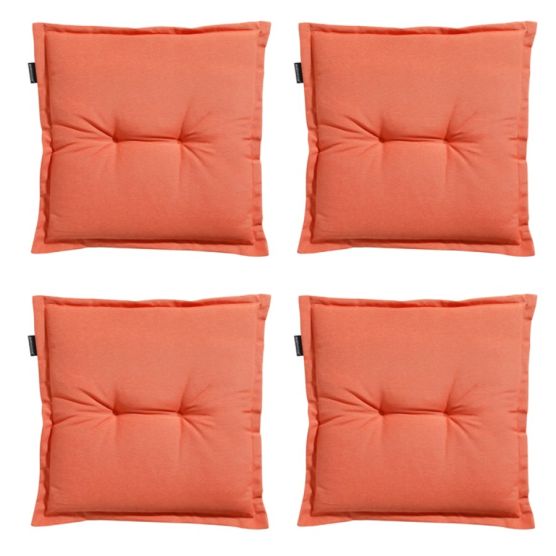 Madison Panama flame orange Zitkussen - Set van 4
