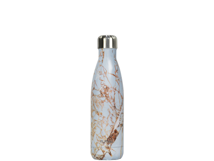 FLASKE 500 ml  RVS Drinkfles - Marble Shine